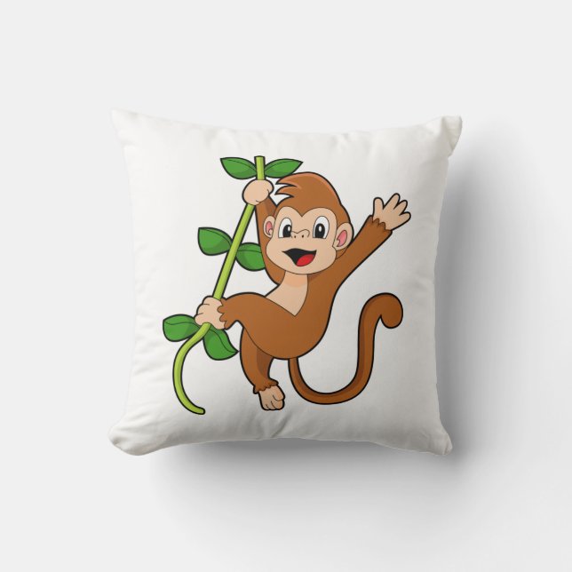 Monkey in the Jungle Cushion (Front)
