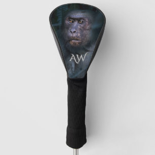 Monkey in the Jungle Monogram Golf Head Cover