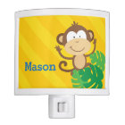 Monkey in the Jungle Personalised Night Light