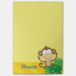 Monkey in the Jungle Personalised Post-it Notes