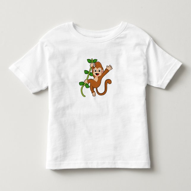 Monkey in the Jungle Toddler T-Shirt (Front)