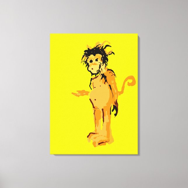monkey ink canvas print (Front)