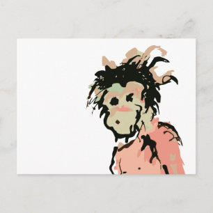 monkey ink postcard