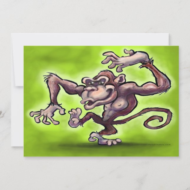 Monkey Invitation (Front)