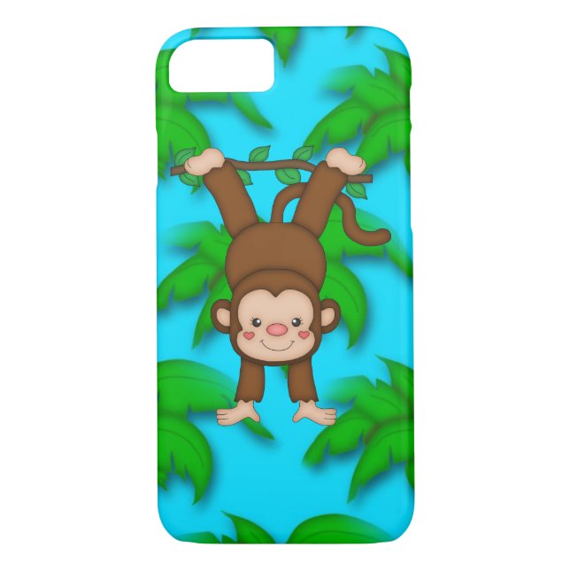 Monkey iPhone 7 barely there case (Back)