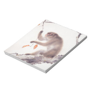 Monkey Japanese Painting Chinese Zodiac Noteapd Notepad