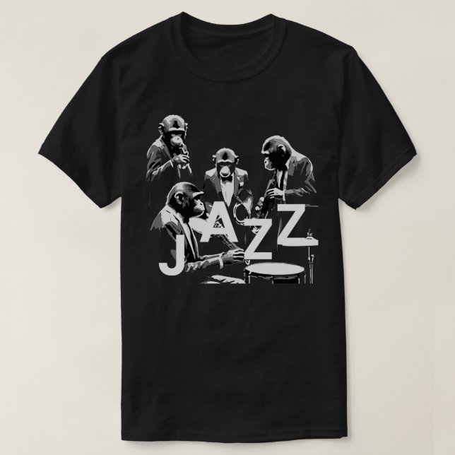 monkey jazz T-Shirt (Design Front)