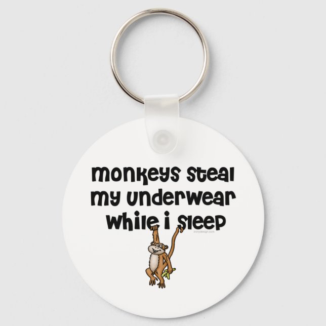 Monkey Joke Key Ring (Front)