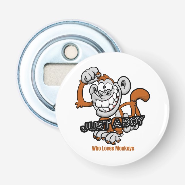 monkey  just a boy  bottle opener (Front)