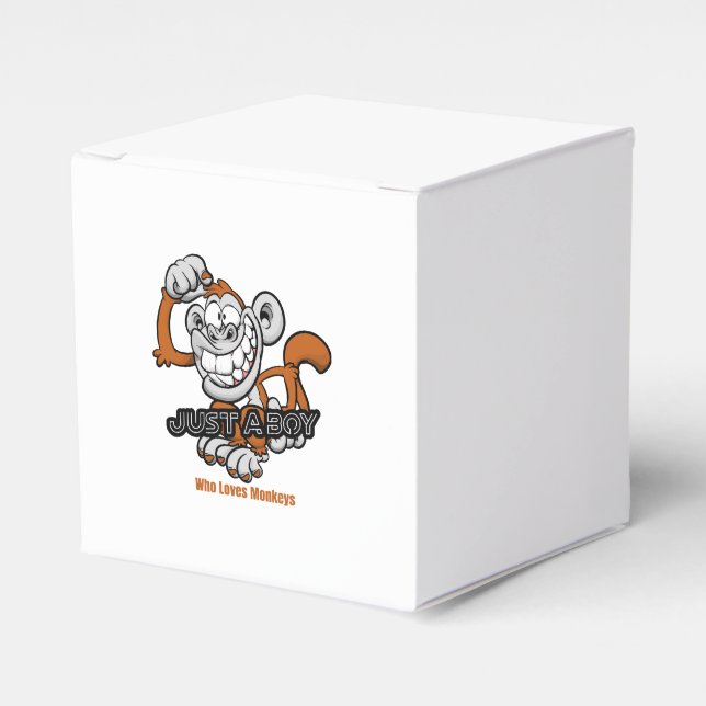 monkey  just a boy  favour box (Front Side)