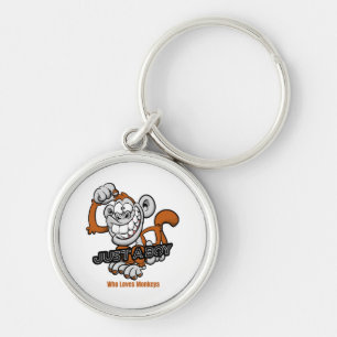 monkey just a boy key ring