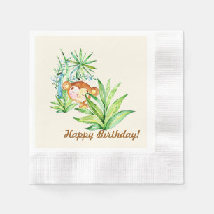 Monkey Kid Napkin