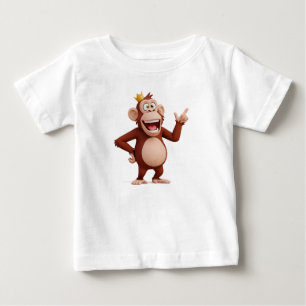 Monkey King Character Pointing Up Baby T-Shirt