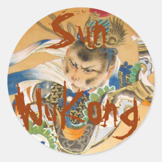 Monkey King Sun WuKong round stickers