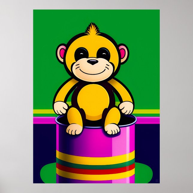 Monkey - Large Kid's Print (Front)