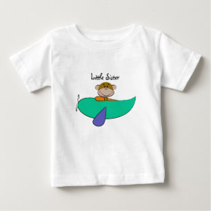 Monkey Little Sister Baby T-Shirt