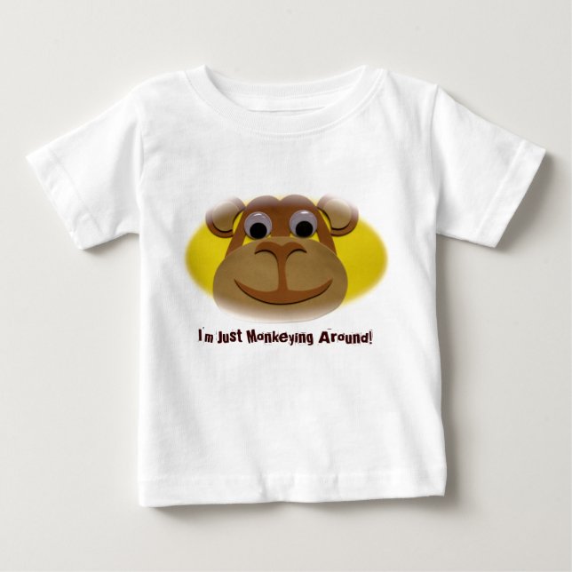 Monkey Long Sleeve Shirt For Toddlers (Front)