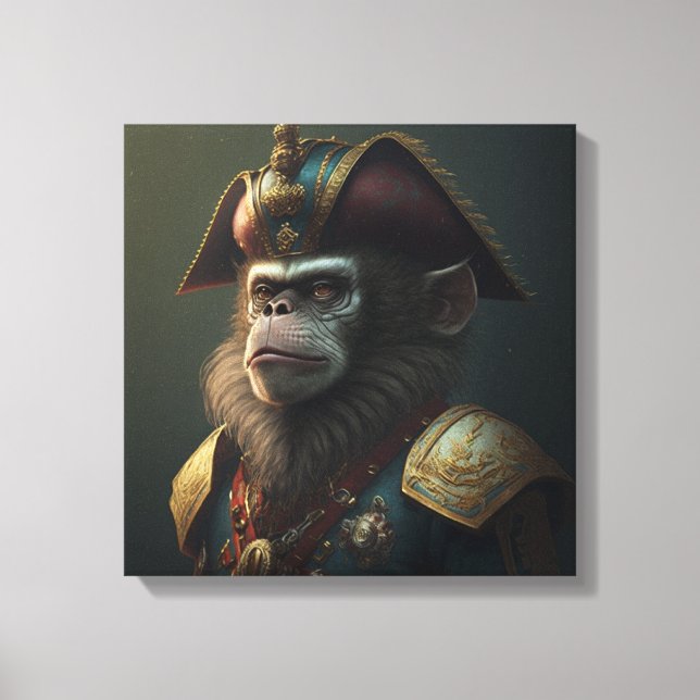 Monkey lord canvas print (Front)