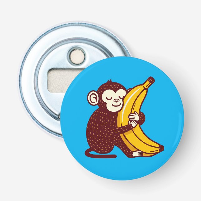 Monkey Love Banana Bottle Opener (Front)