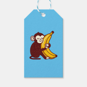 Monkey Love Banana Gift Tags