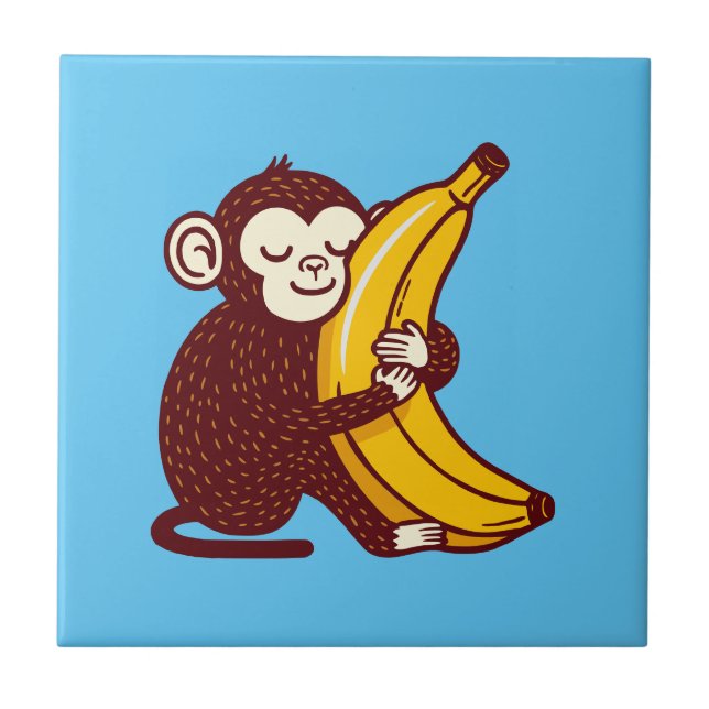 Monkey Love Banana Tile (Front)