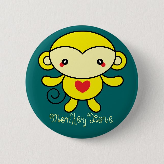 Monkey Love button (Front)