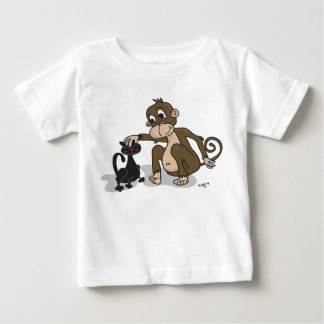 Monkey Love Cat Baby T-Shirt