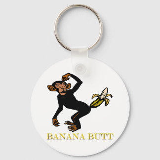 Monkey Love Fling Poo Funny Key Ring