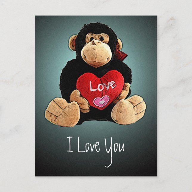 Monkey Love Postcard (Front)