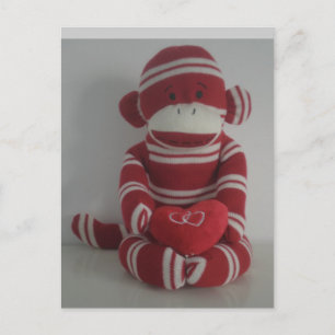 Monkey Love Postcard