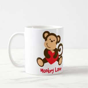 Monkey Love Valentine Mug