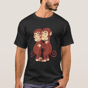 Monkey Lover Kids Girls Boys Women T-Shirt