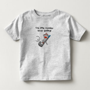 Monkey Loves Golfing Toddler T-Shirt