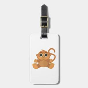 Monkey luggage tag