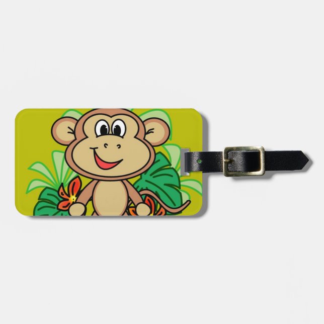 monkey luggage tag (Front Horizontal)
