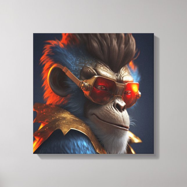 MONKEY LUXURY CANVAS PRINT (Front)