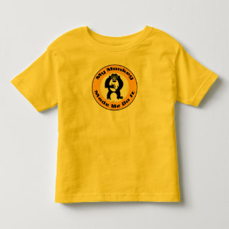 Monkey Made Me K Toddler T-Shirt