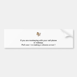 Monkey Madness Bumper Sticker