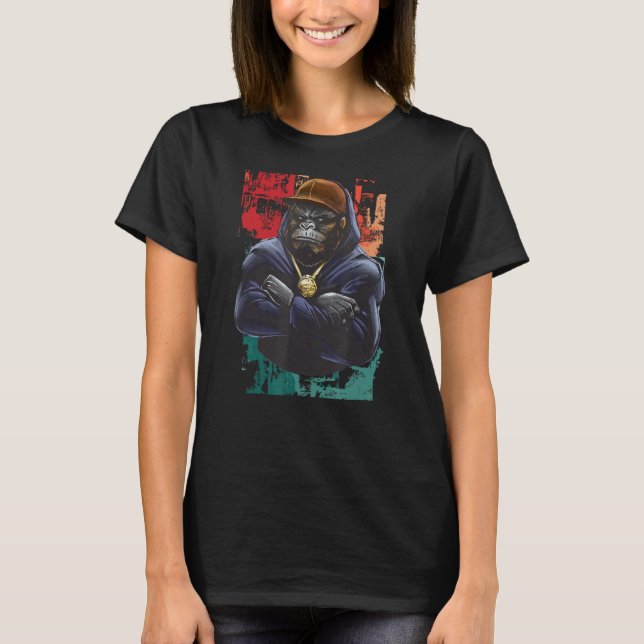 Monkey Make a statement with our Gorilla Cool desi T-Shirt (Front)