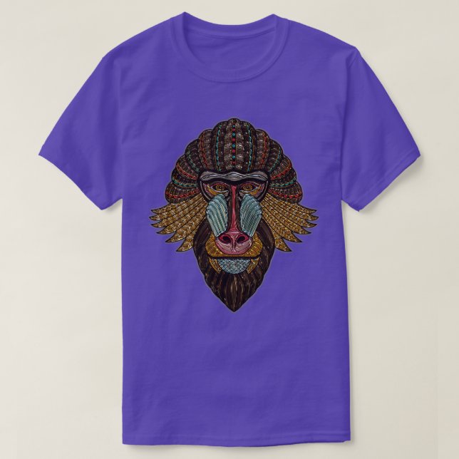 Monkey  Mandrill Clothing  T-Shirt (Design Front)