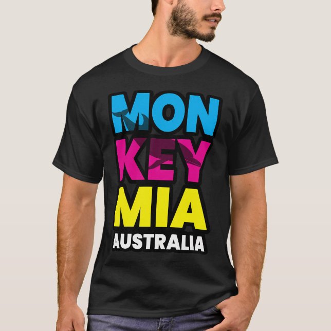 Monkey Mia Australia West Australian Dolphin Beach T-Shirt (Front)