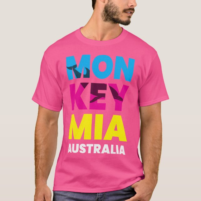 Monkey Mia Australia West Australian Dolphin Beach T-Shirt (Front)