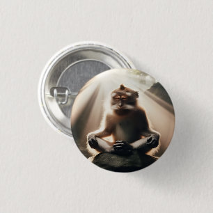 Monkey Monk Button