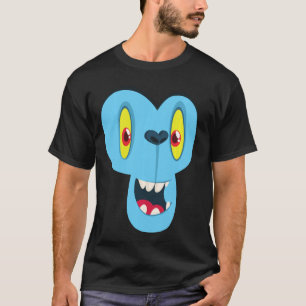 Monkey Monster Face Men's Women's Costume Hallowee T-Shirt