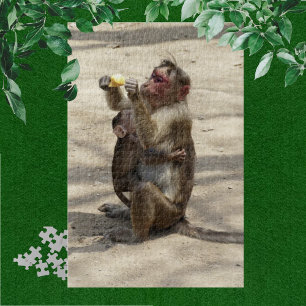 Monkey - Mothers Breakfast Jigsaw Puzzle