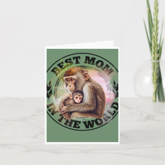 Monkey Mother's Day Card