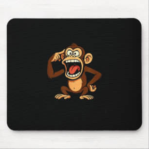 Monkey My Mind Is A Dangerous Place But My Mouth I Mouse Mat