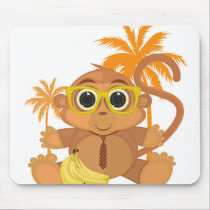 Monkey Nerd Mouse Mat