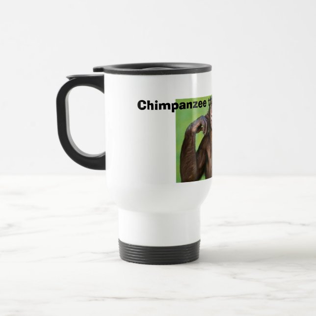 Monkey news! travel mug (Left)