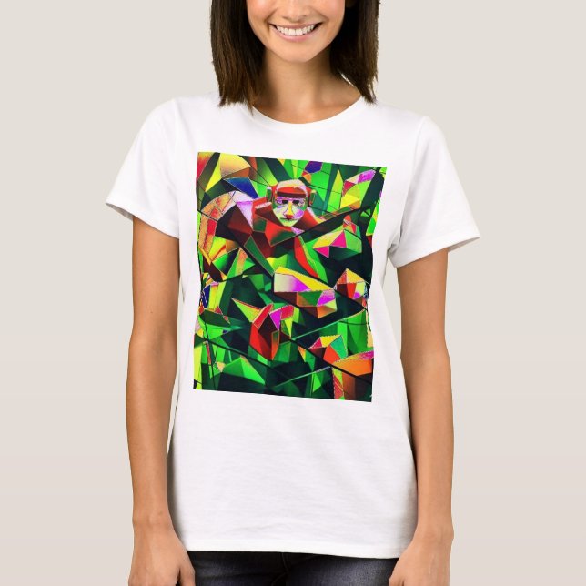 Monkey Observing T-Shirt (Front)
